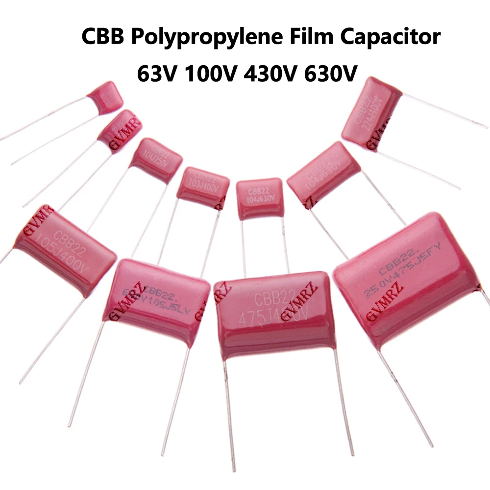104J 105J 155J 63V 100V 250V 400V 450V 630V 2000V  CBB Polypropylene Film Capacitor 103J  223J 224J 225J 334J 474J 475J