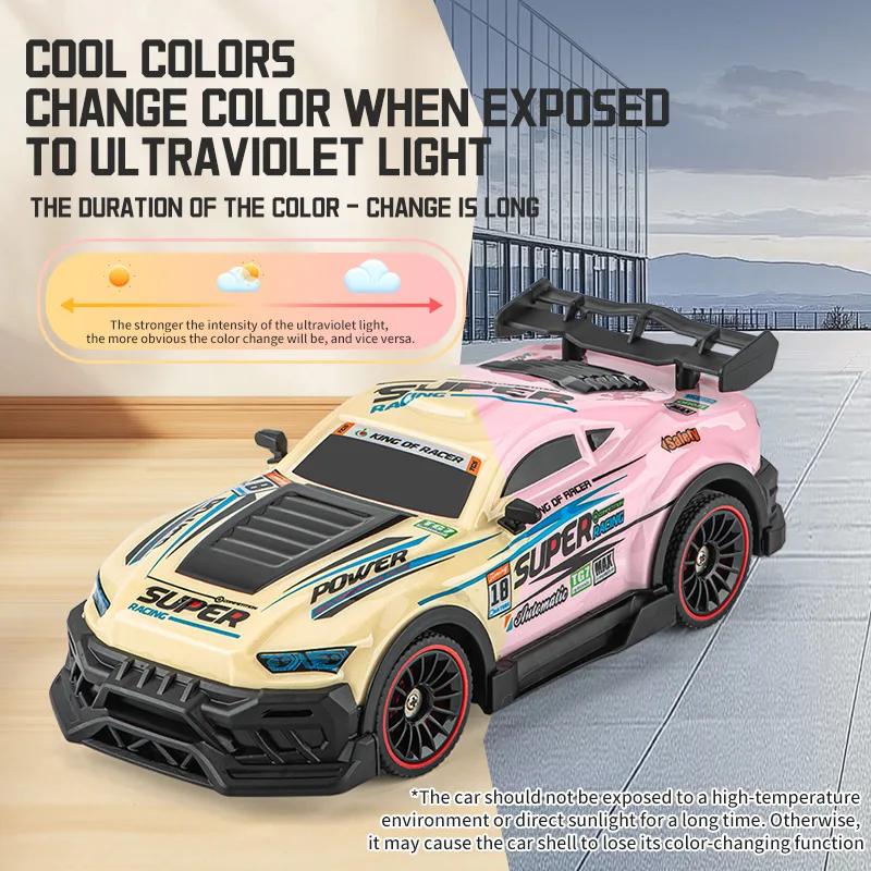 

Новый 1/20 светочувствительный цвет, меняющий цвет, дистанционное управление, дрифт-автомобиль, полноприводный высокоскоростной гоночный мальчик, игрушка, модель суперкара, радиоуправляемый автомобиль