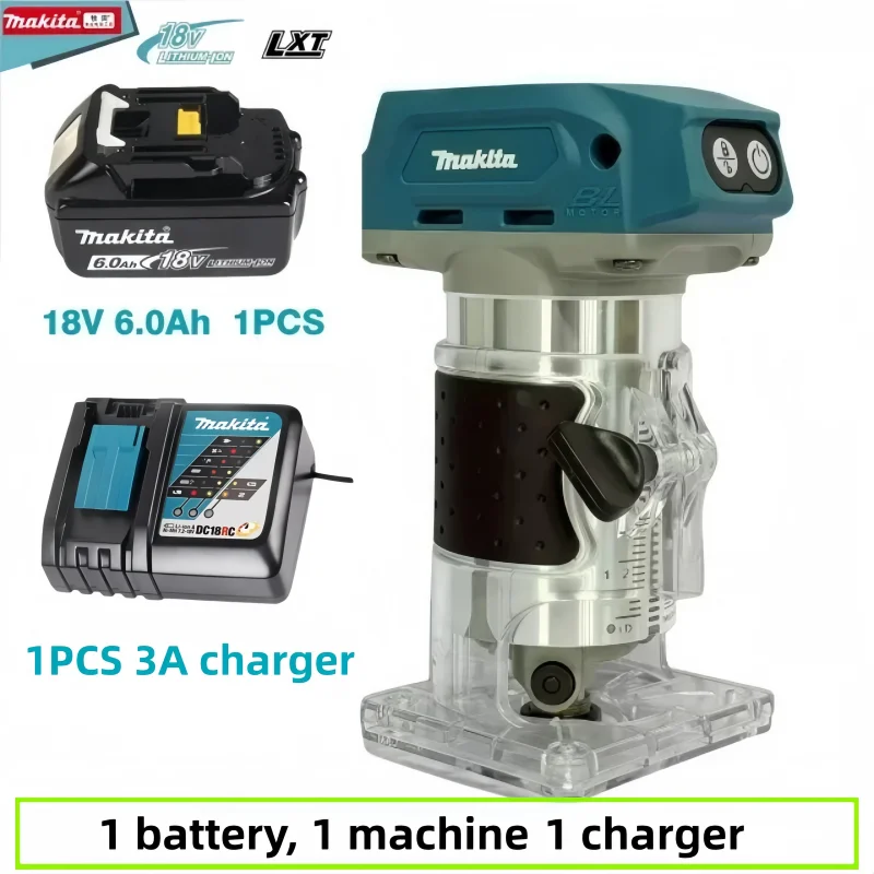 ماكيتا DRT50 ماكينة تشذيب أصلية قابلة لإعادة الشحن ماكينة تشذيب لاسلكية أداة طحن ماكينة نقش الأعمال الخشبية