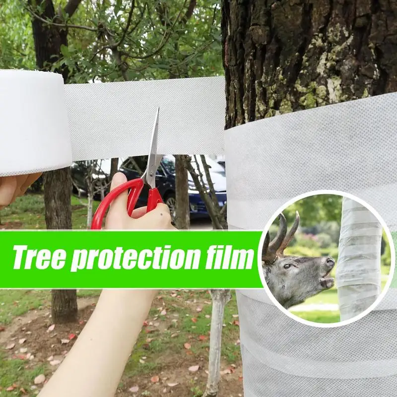 Tree Wrap For Winter 400 Feet Tree Freeze Tape Non-Woven Tree Freeze Tape Cold-Proof Tree Repair Wrap For Winter Cold Weather