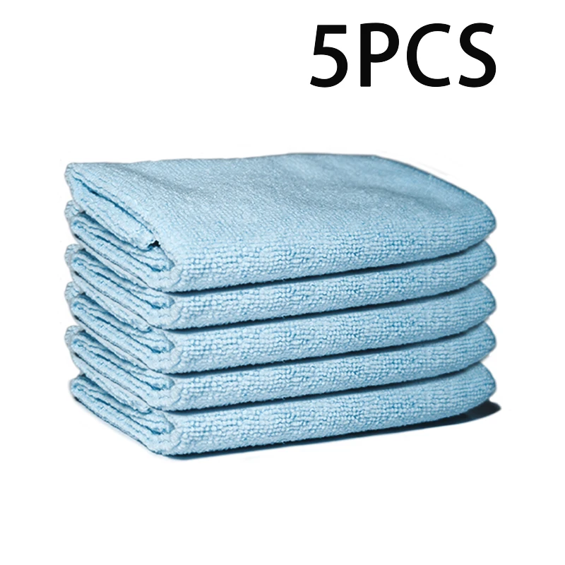 5PCS Pack Car Washing Microfiber Towels Super Value Set Cotton Magic Cleaning Cloth Furniture Kitchen Household Tool Dropship
