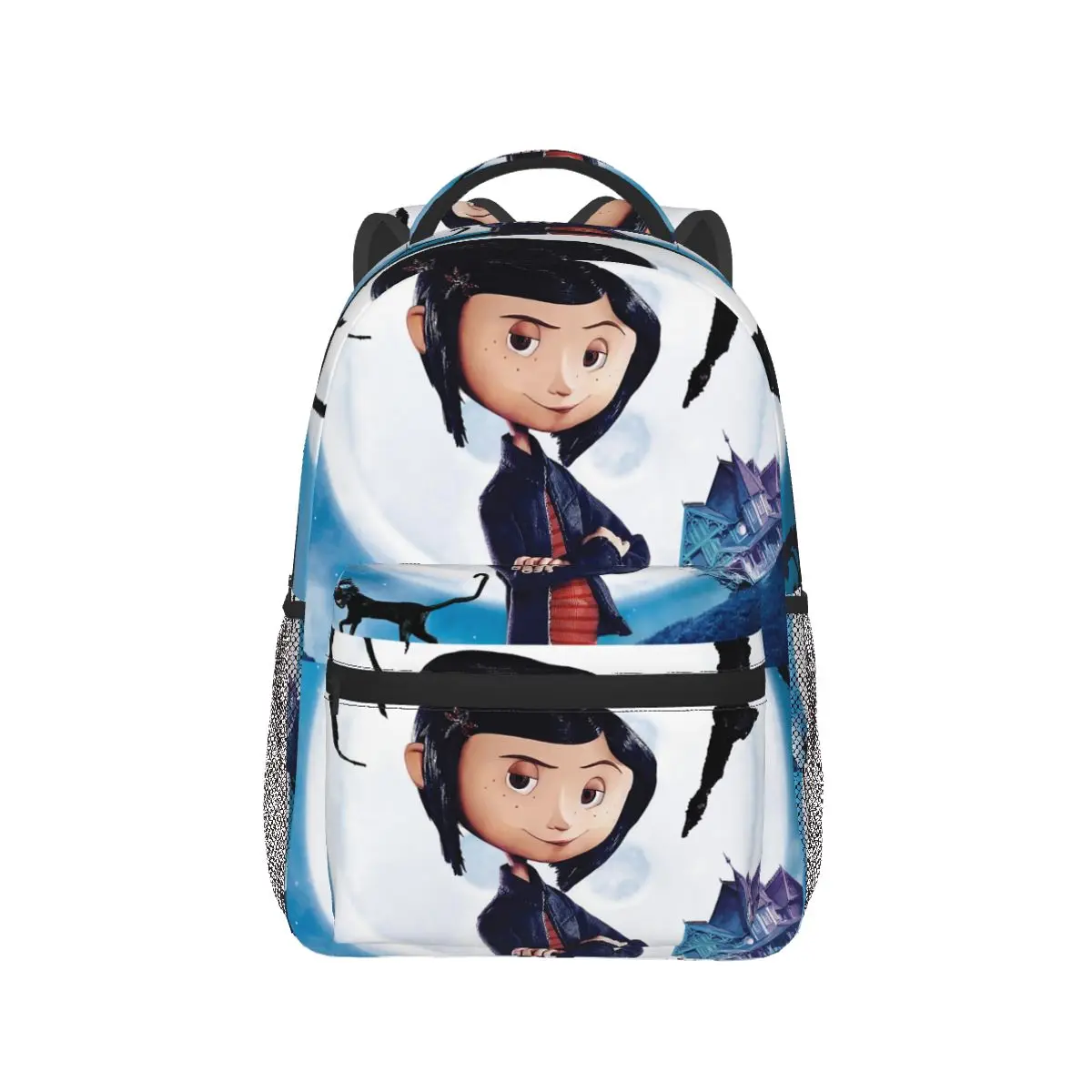 Coralines Halloween Cartoon Anime plecaki chłopcy dziewczęta Bookbag studenci torby szkolne Cartoon plecak na laptopa torba na ramię