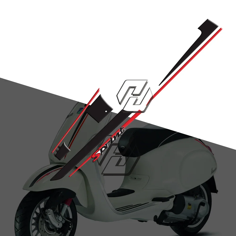 

Motorcycle Decals Case for Piaggio Vespa Sprint 50 150 2018-2020 Graphic Decal Kit