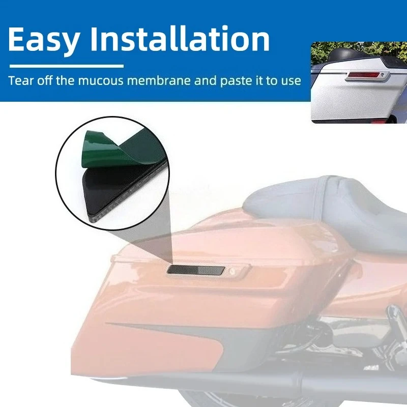 Per Harley Touring Road King Road Glide Street Glide 2014-up ABS Moto Smoked Bisaccia Guardia Riflettore Copertura Della Chiusura