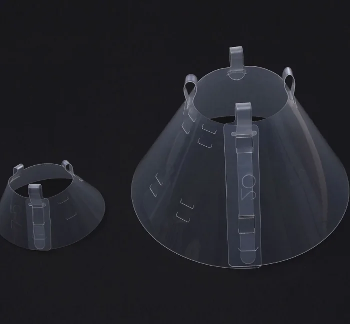 Medical Pet Health Elizabethan Cone Plastic Adjustable Collar Dog Cat Collars Pet Recovery Buckle Collar For Surgery