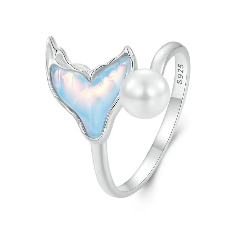 Women's 925 Sterling Silver Ocean Animal Stackable Rings