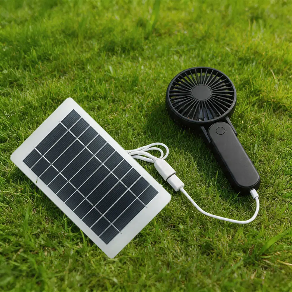 Mini Portable Solar Panel 5V 2W USB Charger Waterproof Power Source For Outdoor Camping Hiking Electronic Device Energy Net