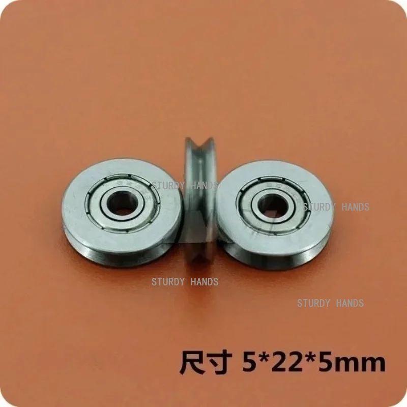 10 Pieces of 5 X 22 X 5mmV Groove Sealed Ball Bearings Hardware Accessories