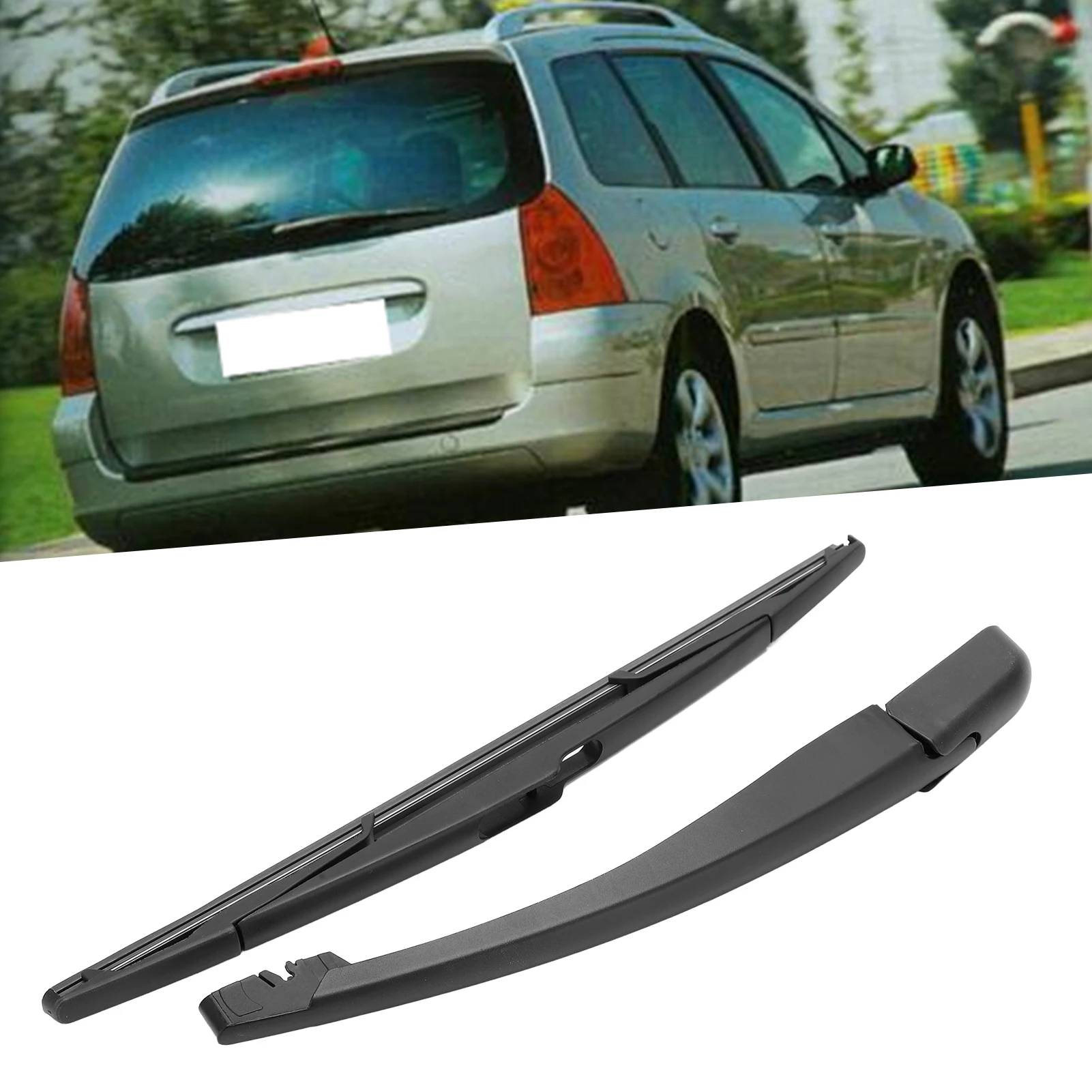 Rear Windshield Wiper Arm Blade Set 6429T8 Parts Replacement For Citroen C3 Peugeot 307 SW 2002-2017