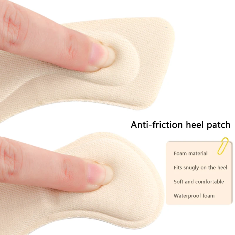 Heel Stickers Protector Women High Heel Patch Soft Foot Pads for Sneakers Adjustable Size Adhesive Non-slip Sports Shoe Insole