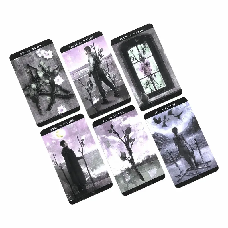 Hot sales The Darkness Of Light Tarot Oracle Card Fate Divination Prophecy Card Family Party Game Tarot 78 Card Deck PDF Guide