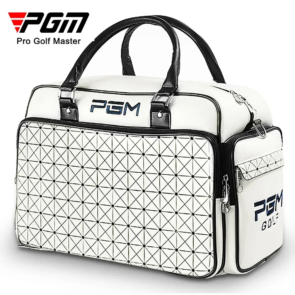 

PGM Golf Bags Large Capacity Leather Golf Clothing Bags Waterproof Golf Shoes Bag Double Layer Sports Handbags YWB016