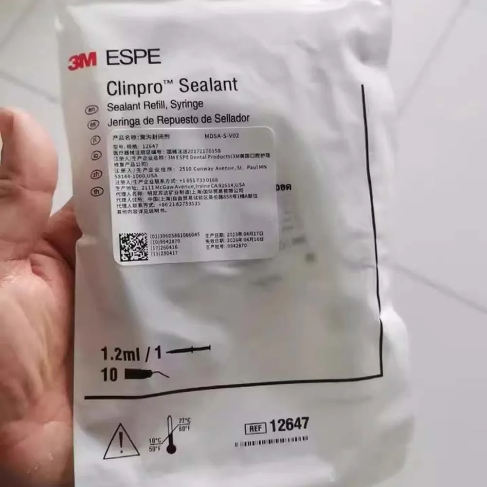 Dental Pit And Fissure Sealant 3M ESPE Clinpro Color Change Sealant Syringe 12647 1930W Concise Light Cure White Seal Resin Glue