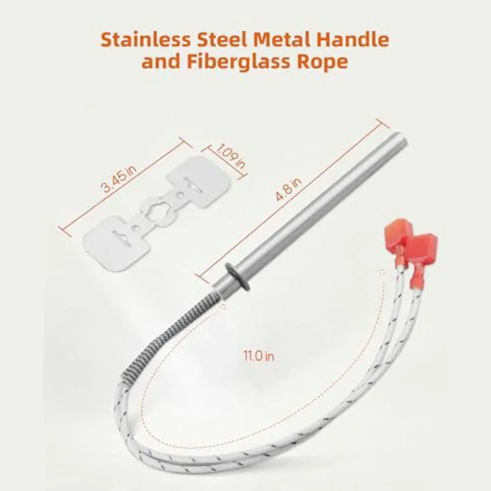 2026 New SRV7000-660 Igniter Heating Tube With Bracket For PelPro PP130 PP150 Pleasant Hearth PH35PS Pellet Furnaces