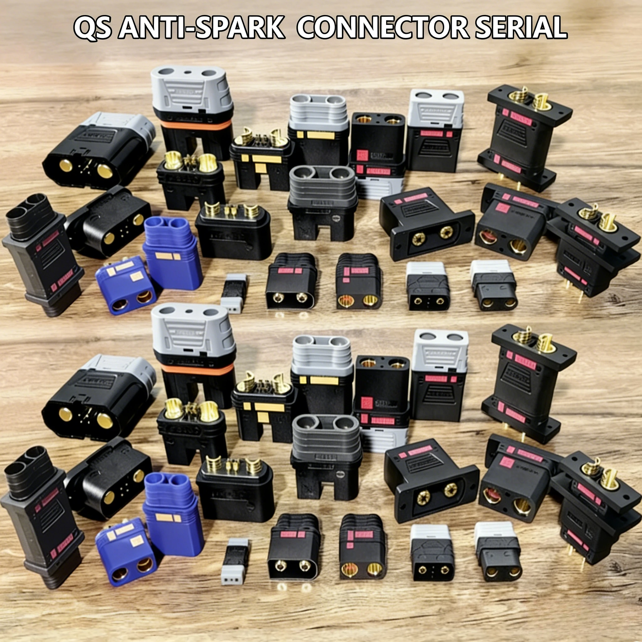 Image of QS10 Stecker-Buchse 210A QS10P-L-S-U Serie Batterie-Fahrzeugbatterie-Anschluss Elektrischer Ladeanschluss Steckverbinder mit Zündschutz
