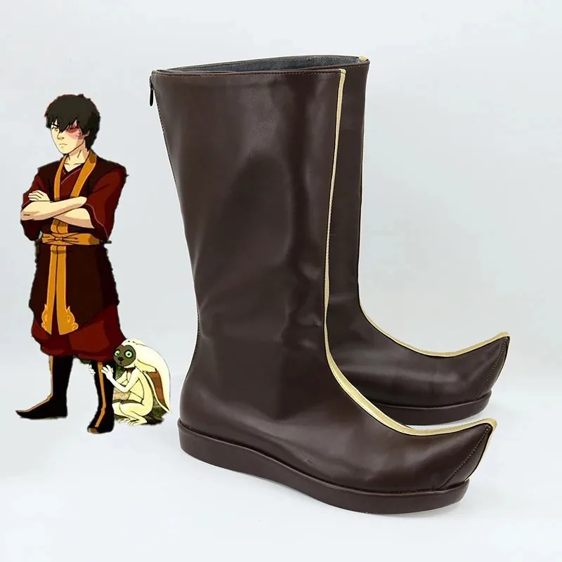 Avatar: el último maestro del aire, zapatos del Príncipe Zuko, botas de Cosplay para hombre, accesorios para disfraz de Halloween, accesorios mj:3