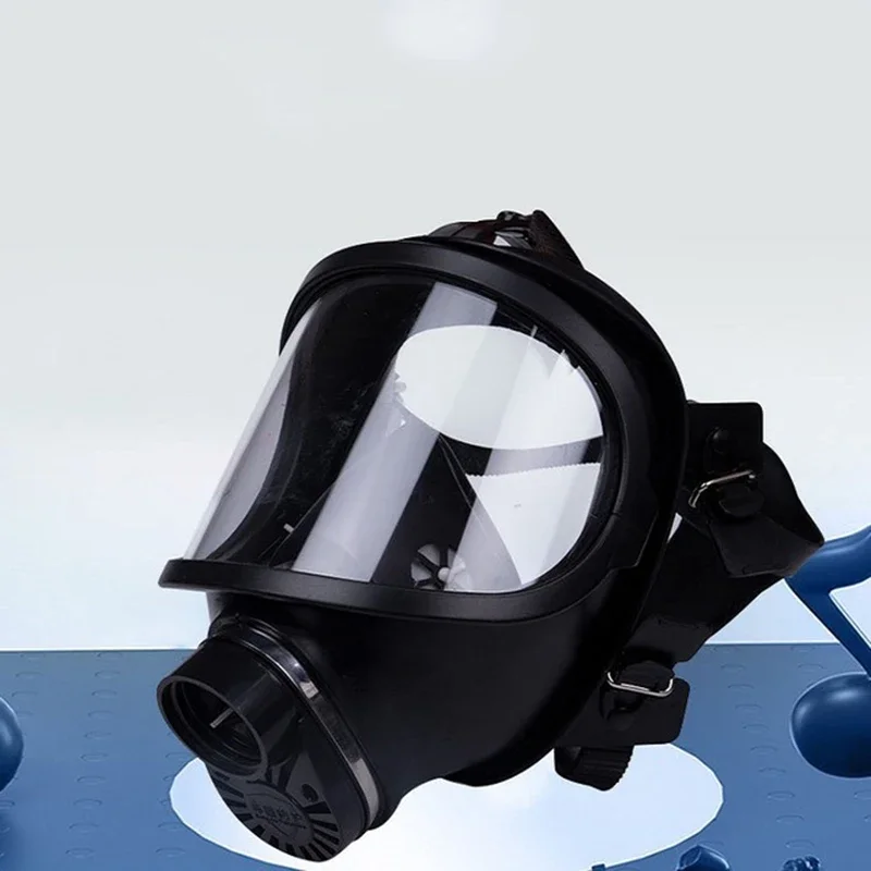 جديد أسود MF14/87 نوع كامل الوجه قناع واقي من الغاز كمامة كيميائية المطاط الطبيعي مع مرشح فتيلة ذاتية