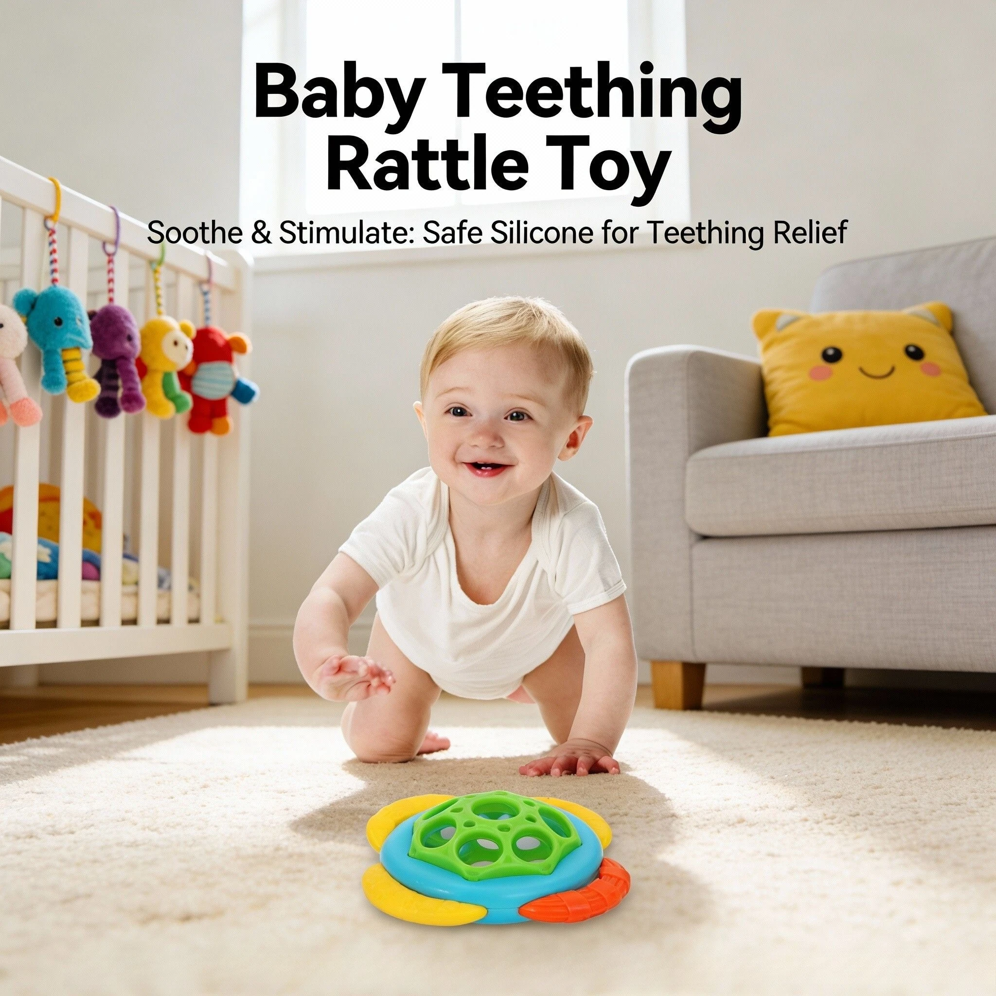 부드러운 아기 잡기 공 딸랑이 벨볼 조기 교육 교육용 감각 장난감 신생아 선물 어린이를위한 무작위 색상