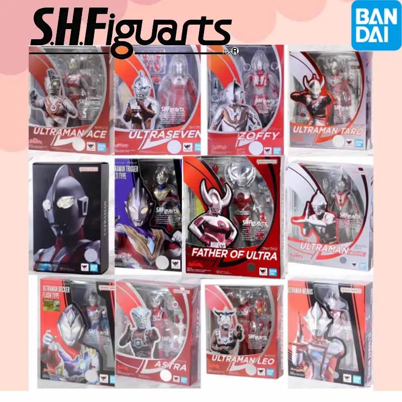 Bandai Original SHF ULTRAMAN ULTRAMAN GINGA Anime Action Figures Toys For Boys /Girls /Kids /Christmas Gift Collectible Model