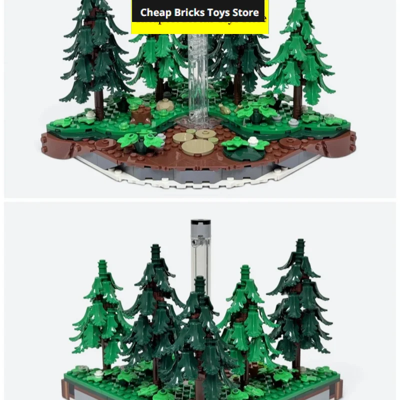 Hot Deal Christmas Gifts for Adults Toys Underground Chamber Forest Model Brick Building Blocks Compatible 1478pcs Mystery Scene