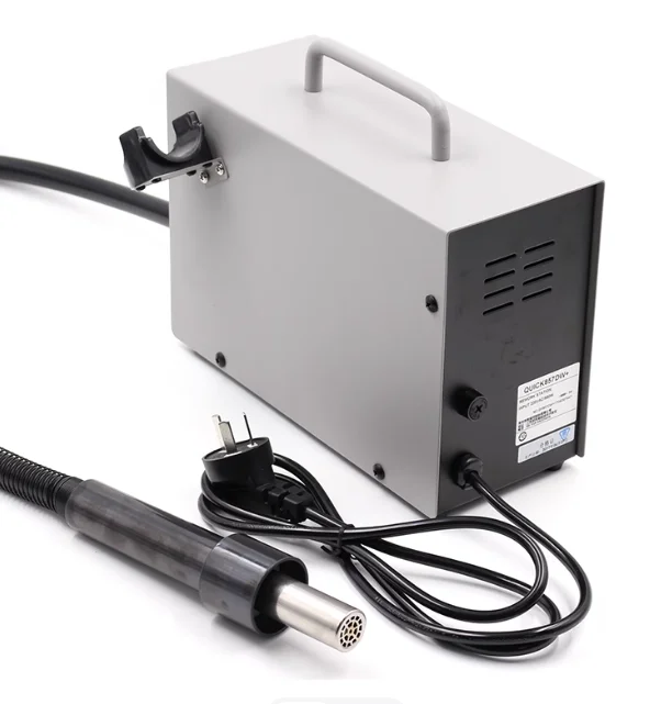 QUICK 857DW+ Adjustable Hot Air Gun Soldering Station Heater Helical Wind Air Gun SMD Rework Station