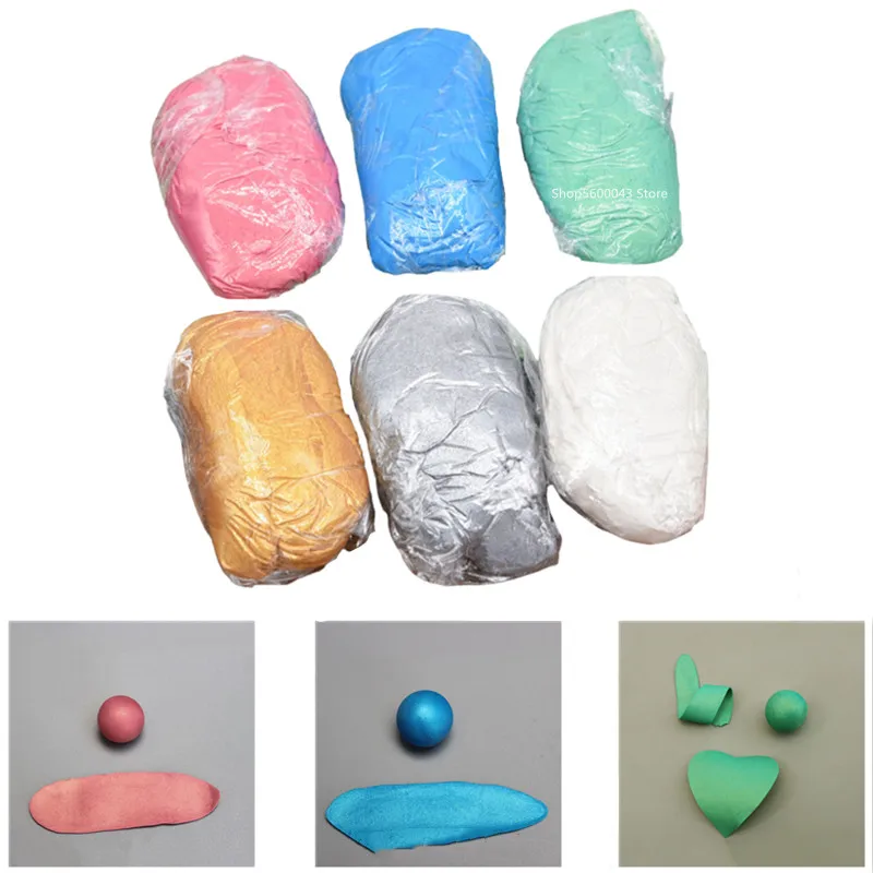 50g Ultralight Resin Mud Metallic Clay Gold Silver Slime DIY Doll Jewelry Headdress Accessories Armor Weapons Handmade