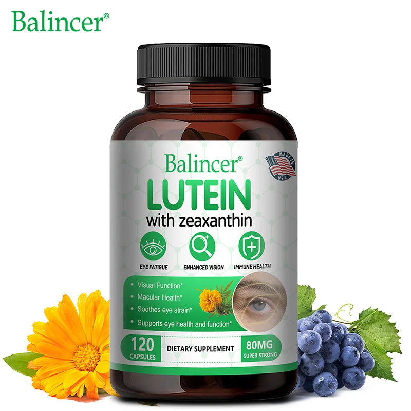 

Капсулы с лютеином 40 мг и зеаксантином, защита от синего света, снятие усталости глаз, поддержка зрения, здоровья макулы и сетчатки, антиоксидант