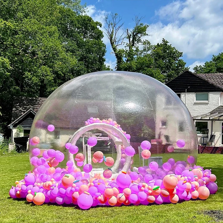 Transparent Inflatable Bubble Tent, Perfect for Outdoor Weddings, Birthday Parties, Customizable Sizes and Designs
