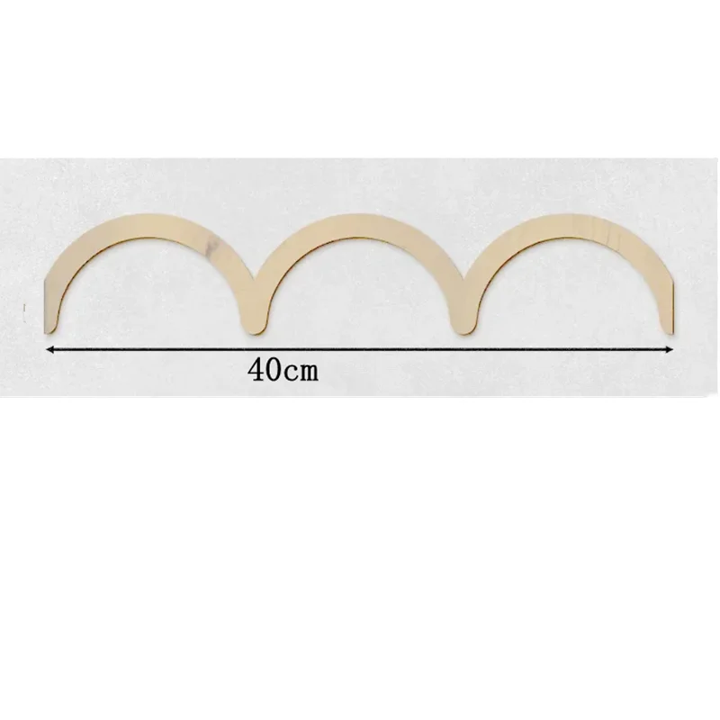 20pcs   Decorative Wooden Scalloped Wall Trim, Nursery Wall Decor, Natural Wood Wall Accent, Kids Room Decoration, Montessori De