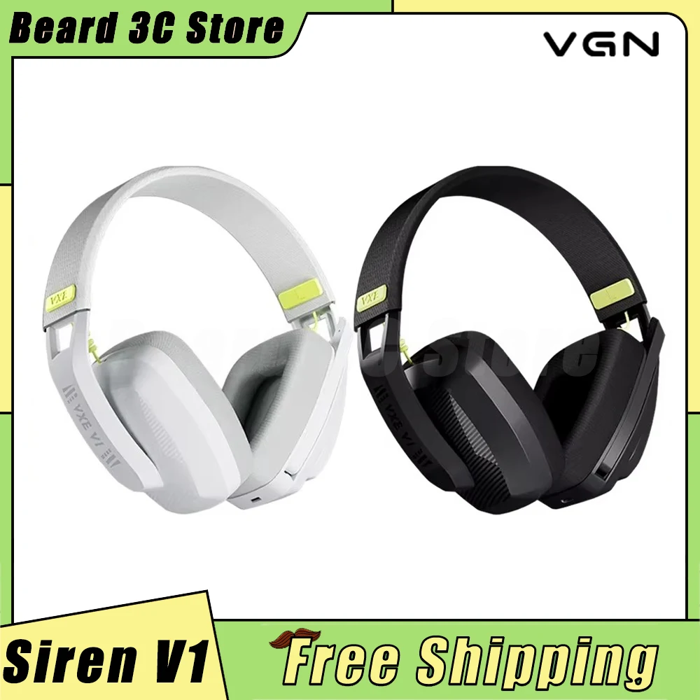 

Беспроводная гарнитура VGN VXE Siren V1, игровая гарнитура с двумя режимами, Bluetooth 5,3, 2,4 ГГц, FPS, наушники с низкой задержкой, стандартный вес