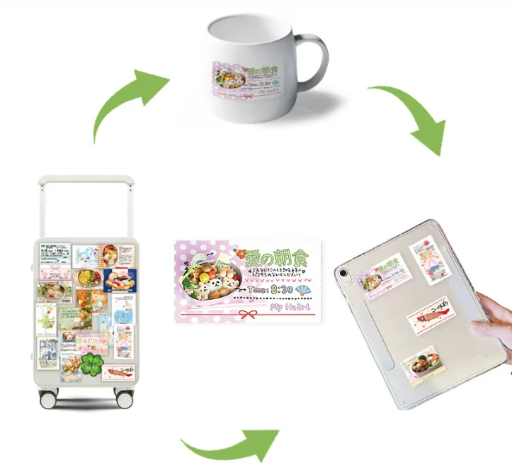 30 unids/set japonés Snack álbum de recortes diario pegatina de dibujos animados adhesivo de papelería DIY decoración portátil equipaje bonbon sello pegatina de amor
