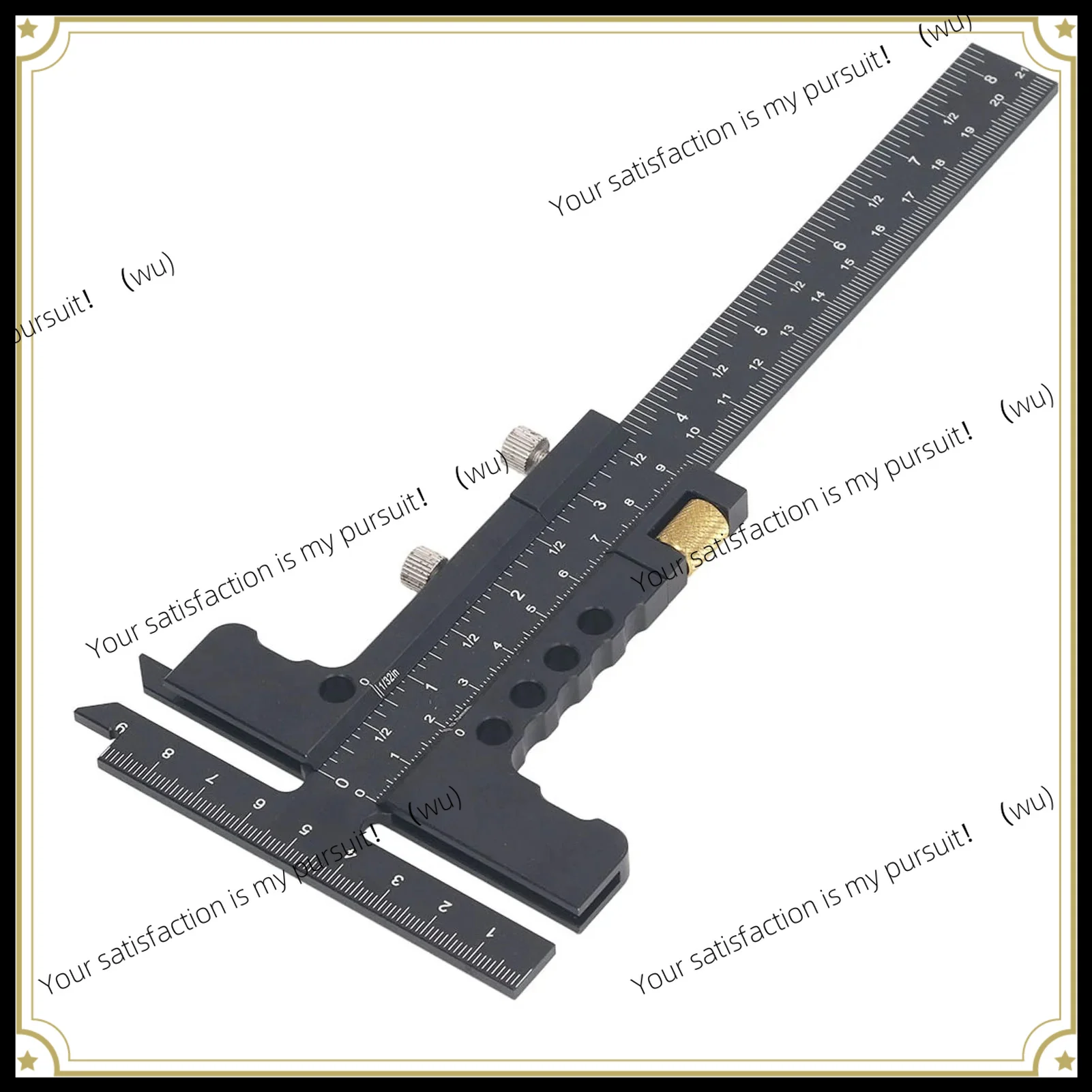 Caliper Measuring Tool T Shaped Woodworking Ruler 0‑100mm 0‑210mm Range Aluminum Alloy Marking Gauge Caliper Measuring Tool