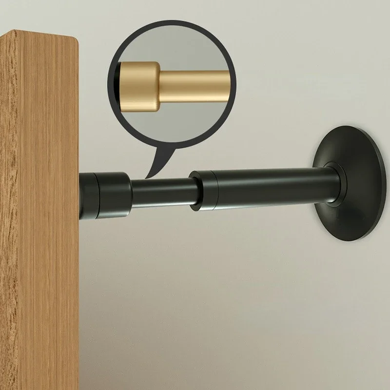 

Дверные упоры Настенный держатель Прочный дверной стопор с резиновым бампером Самоклеящаяся звукопоглощающая алюминиевый сплав Медь