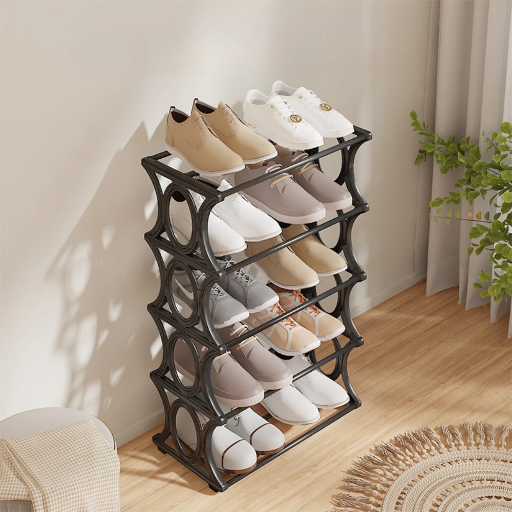 Multi-Layer Shoe Rack Portable Shoe Rack Simple Narrow Doorway Storage Shelf Bedroom Balcony Household Shoes Organizers Cabinet