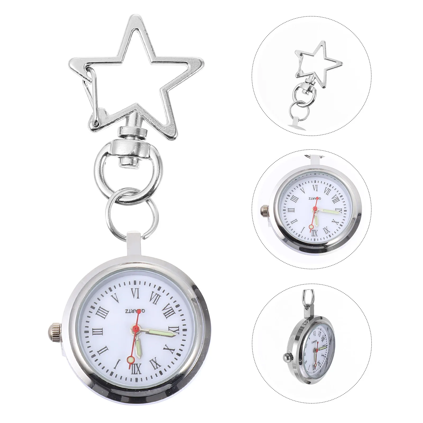 

Светящиеся карманные часы для медсестер и врачей в ретро-стиле с кварцевым механизмом, портативные, с клипсой для ремня, для медицинского персонала