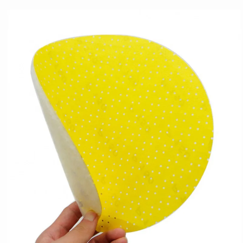 SATC 225mm Yellow Sanding Abrasive Paper 9 Inch Aluminum Oxide Ceiling Disc with Hook Loop Ceilling/Drywall Polisher