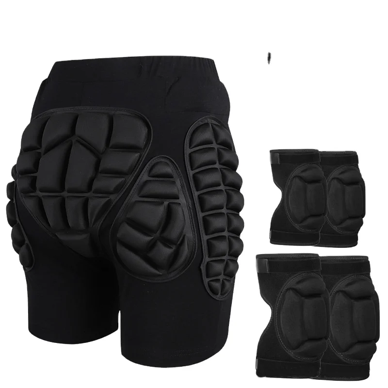 Sports Ski Snowboard 3D Impact Pad Adjustable Breathable Spandex Four-Way Stretch Sweat-Absorbing Winter Protective Butt Hip