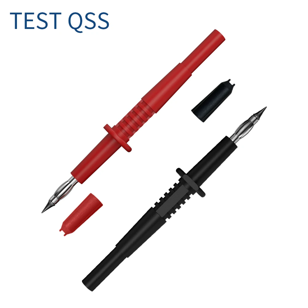 QSS 2PCS Test  Pin 1MM Test Probe Tips Electrical Connector 4MM Female Banana Plug Multi-meter Needle Q.30017