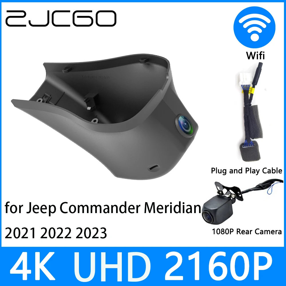 

ZJCGO Dash Cam 4K UHD 2160P Car Video Recorder DVR Night Vision for Jeep Commander Meridian 2021 2022 2023