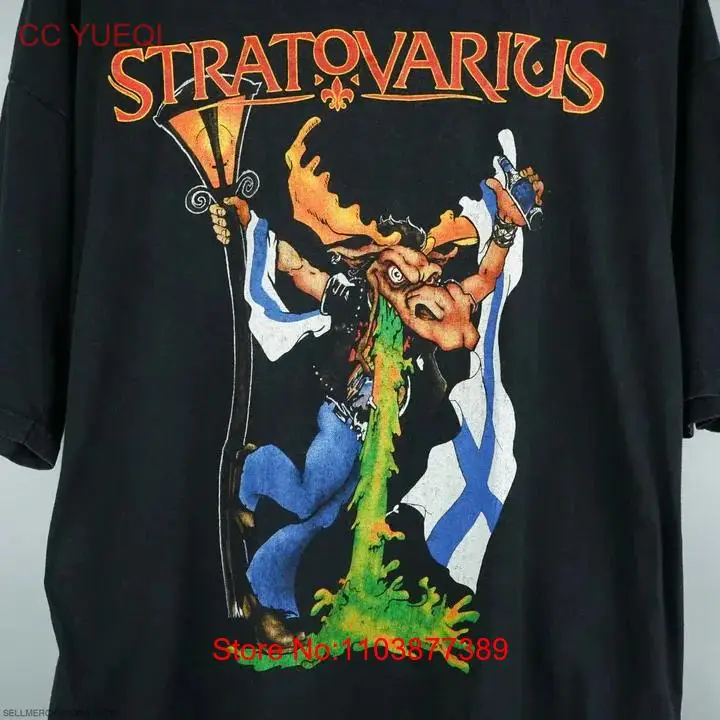 Rare Stratovarius Band Tour Gift For Fan Black S-2345XL T-shirt S3988