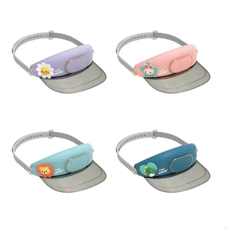 L8RE Tấm Che Nắng Mũ Có Quạt Cài Đặt Nhiệt Độ Tấm Che Quạt Mũ Trống Mũ Quạt Co Giãn Có Thể Điều Chỉnh Khóa Dành Cho Nữ trẻ