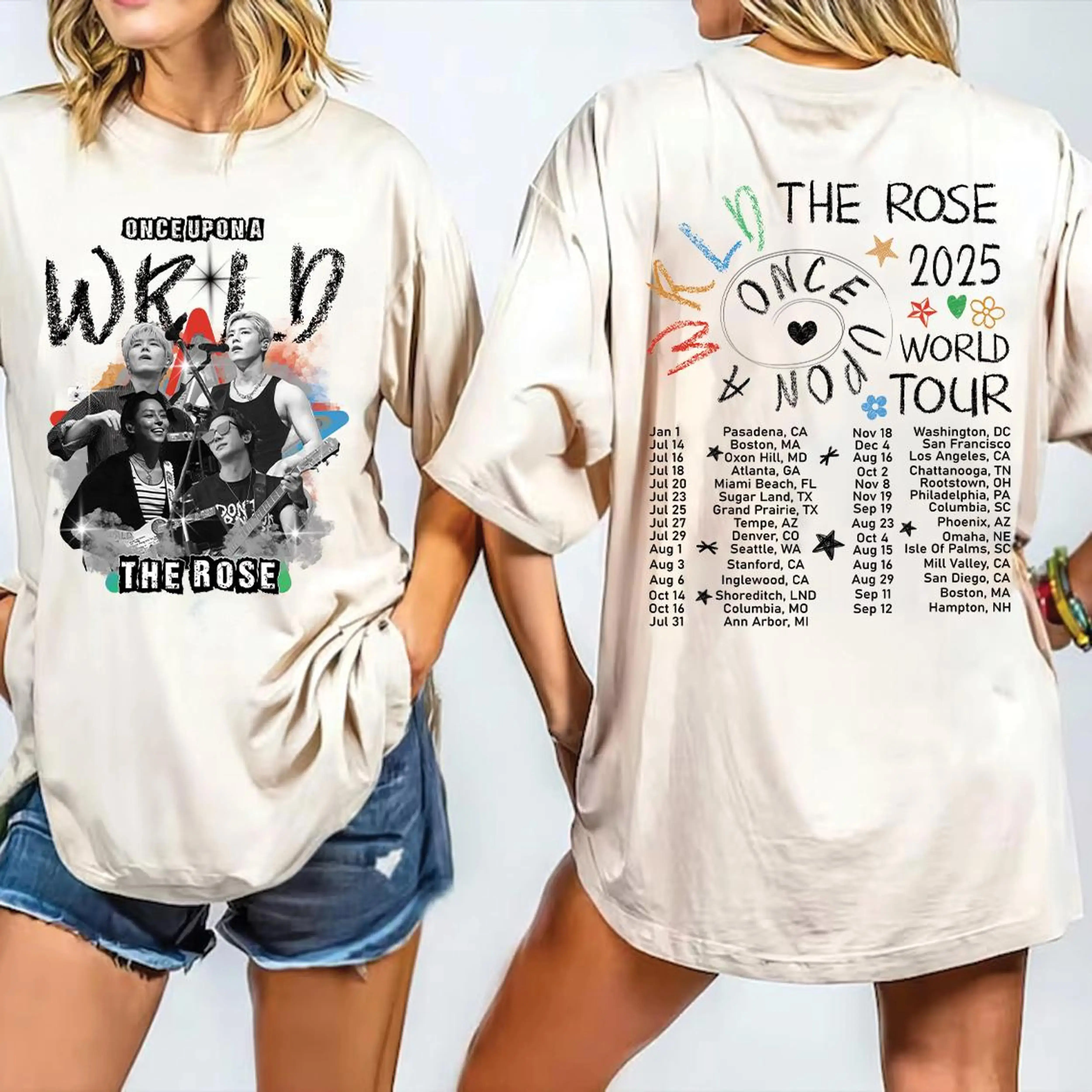 ريترو The Rose Kpop The Rose ذات مرة AWRLD Tour 2025 نذهب كعالم واحد