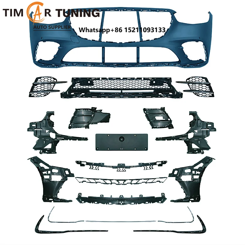 Tim Car Tuning W223 S450-Stye Bodykit for S-Class W223(2021-2023) W223 S450 Front Bumper, Side Skirt,Rear Bumper