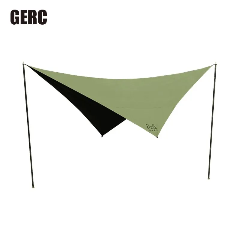 GERC Outdoor Butterfly Canopy Tent Camping TC Cotton Diamond-shaped Picnic Shade Tent Sun Protection And Rain Protection Camping