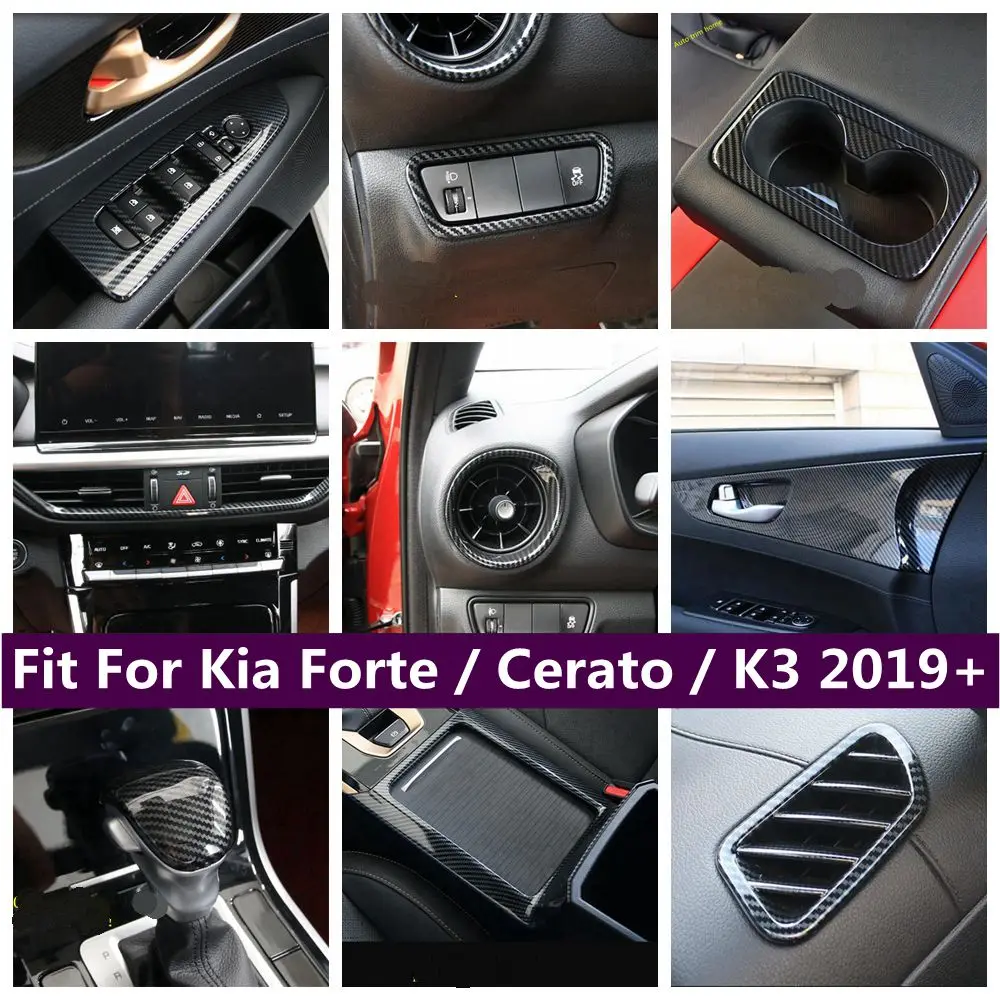 

Air Conditioner Vent AC Outlet / Window Lift Button / Gear Shifter Head Cover Trim For Kia Forte / Cerato / K3 2019 - 2023