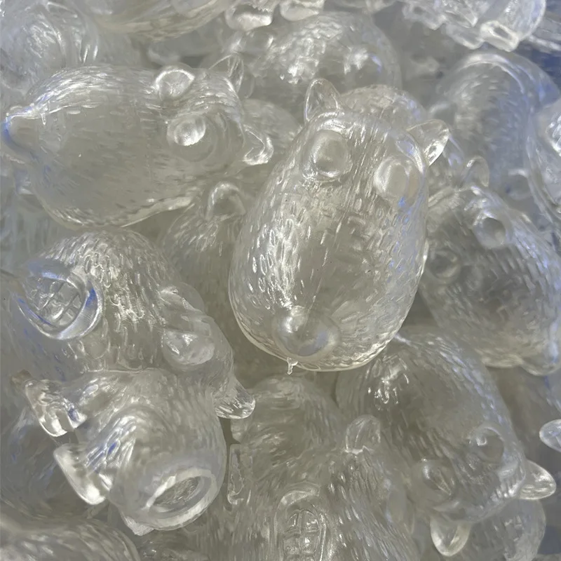 4-Pack of Handmade Ball Skins for Diy, Transparent Tpr Stress Relief Balls, Dog Stress Balls, Stress Relief Toys, Perfect for Valentine's Day, Christmas, Gifts, Also Suitable for Halloween, Thanksgiving, or Christmas Gifts, Can Also Be Used as Giveaways, Student Gifts, Birthday Gifts, Holiday Gifts, Classroom Prizes