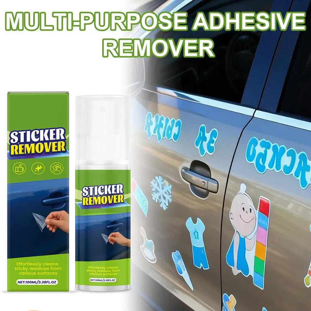 100 مللي غراء متعدد الأسطح Goo Gone مزيل تركيبة آمنة للسيارات لطلاء الزجاج البلاستيك الأنظف رذاذ لا أضرار ضمان Q2L5