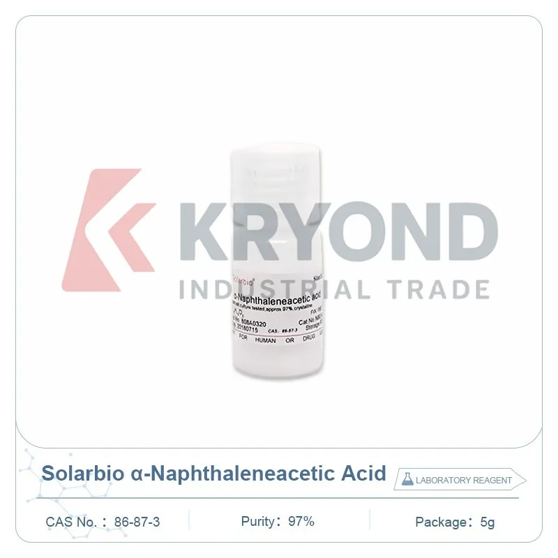 Solarbio Naphthalene Acetic Acid N8010 CAS 86-87-3 97 Percent Biochemical Reagent for Laboratory Research Testing Lab Use 5g Kit