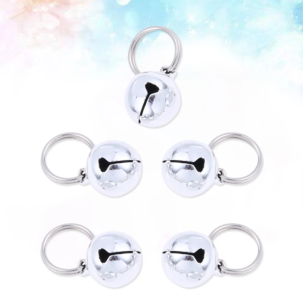 

5pcs Pet Bells Accessories Stainless Steel Louder Track Dog Cat Chase Birds Escape Wildlife Christmas Copper Silver