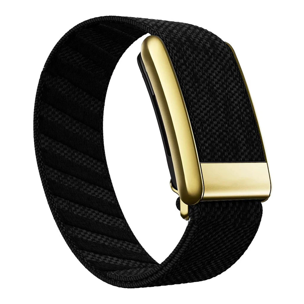 Suitable for Whoop 4.0 watch strap with nylon woven sports elasticity replacement wristband and with gold metal U-shaped frame